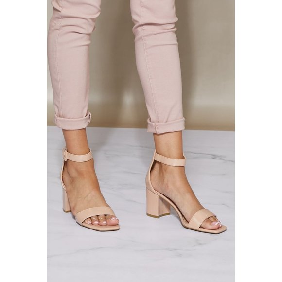 New Take Heeled Sandals in Nude - Picture 3 of 11